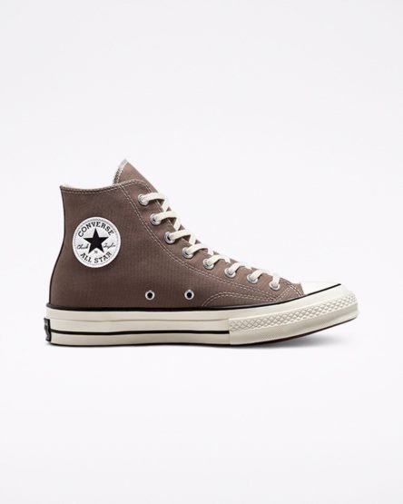 Tenisi Inalti Barbati Converse Chuck 70 Vintage Panza Bej Negrii | RO OV13XH368